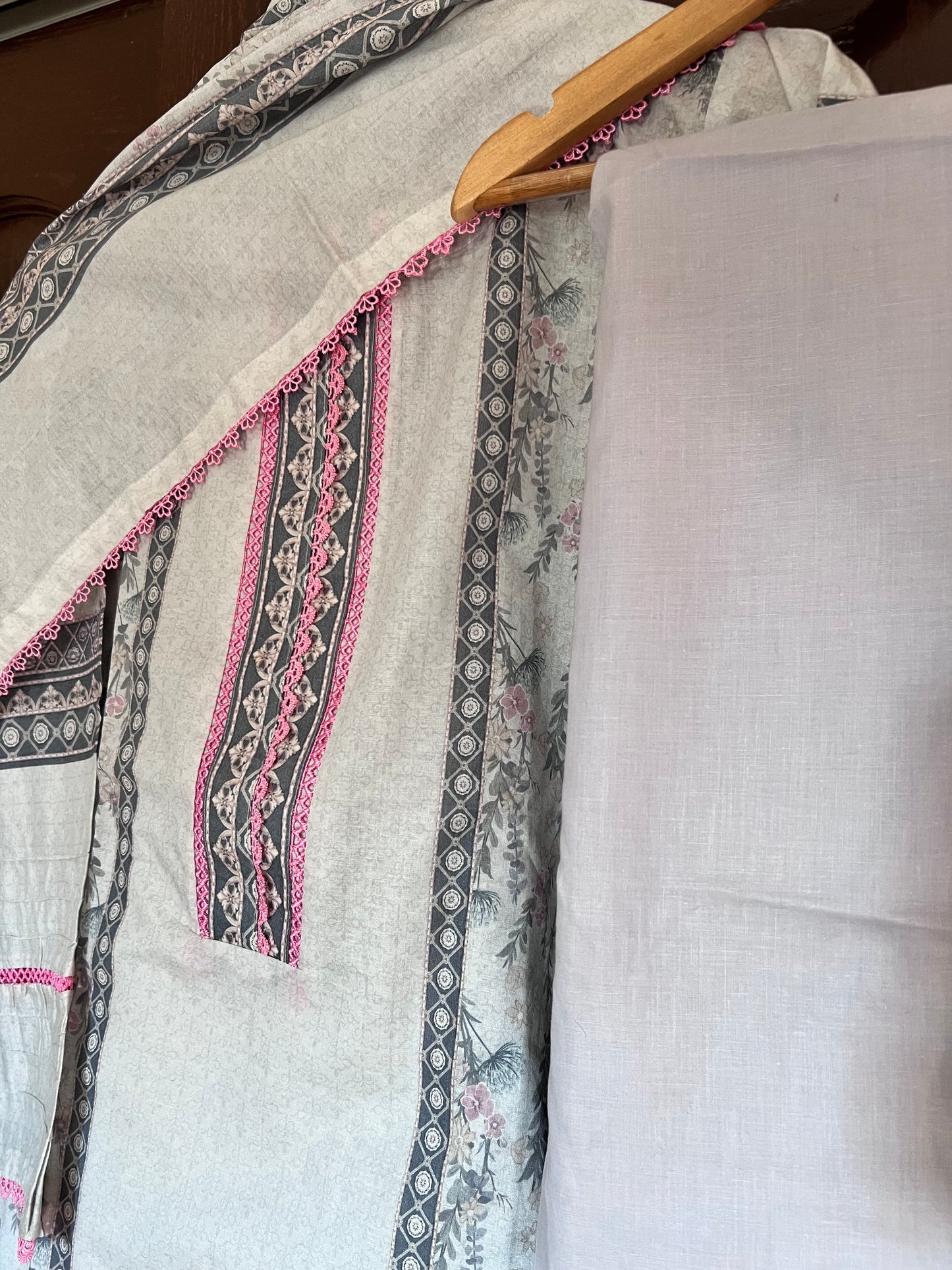 Printed Cotton Salwar kameez with dupatta and pant