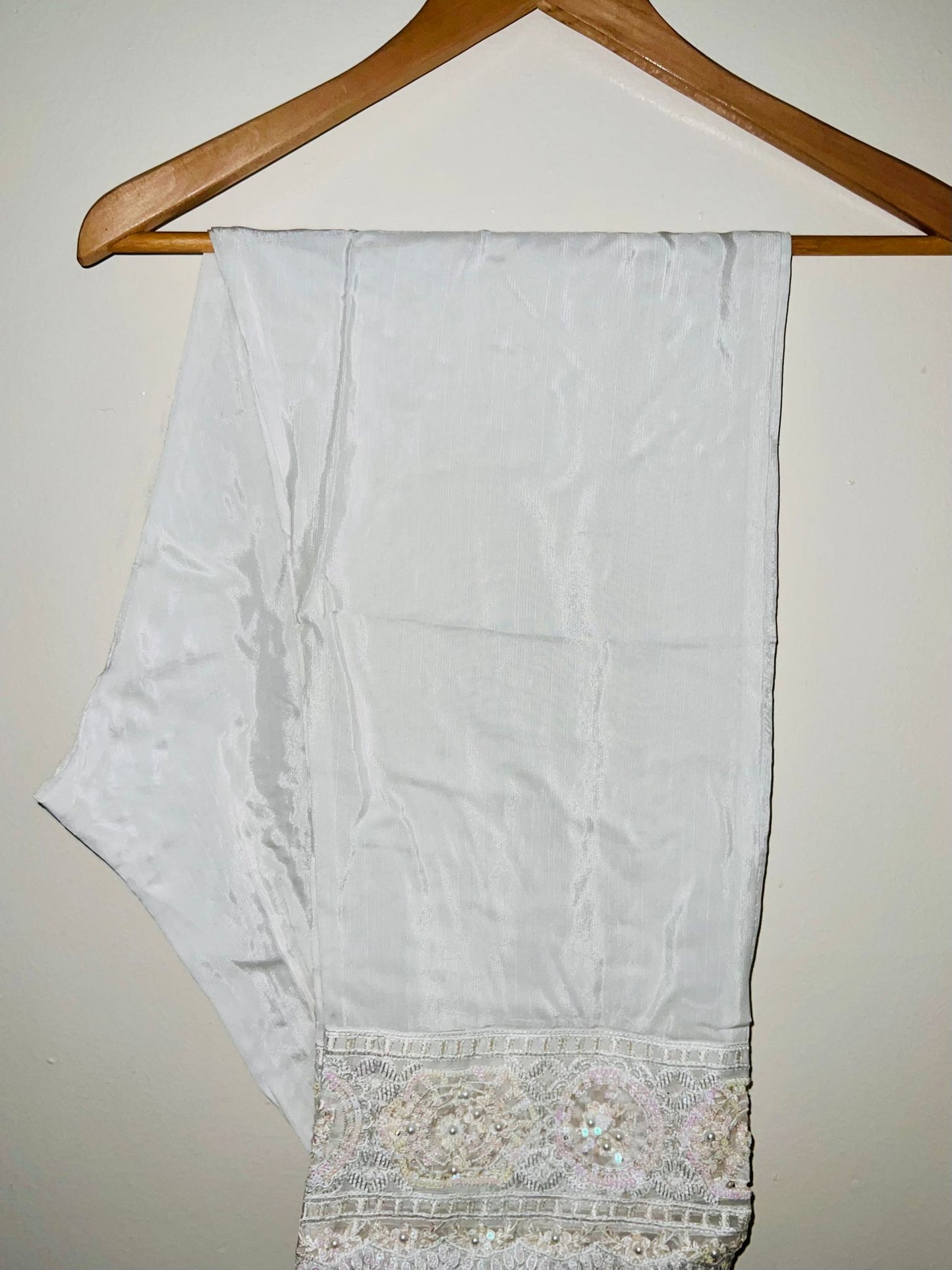 Enigmatic Aura: Maria B's Embroidered Organza Party Ensemble