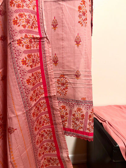 Bin Saeed Printed Lawn Ensemble - Elegance in Every Stitch