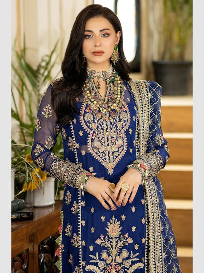 Imrozia Designer Embroidered Chiffon Salwar Kameez - Pre-Order Opulence