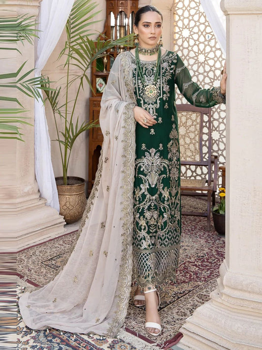 Freesia Majestic Embroidered Chiffon Salwar Kameez