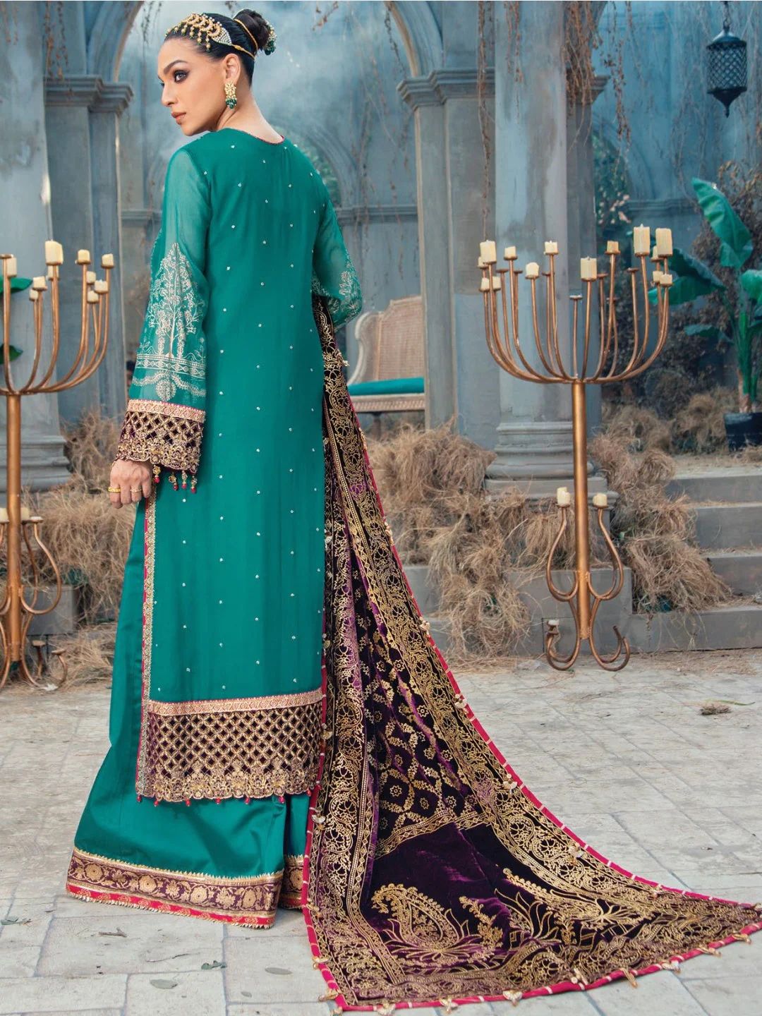 Anayah Designer Embroidered Velvet Salwar Kameez